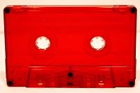 C-46 Red Transparent HiFi Ferro Type 1 Audio Cassette